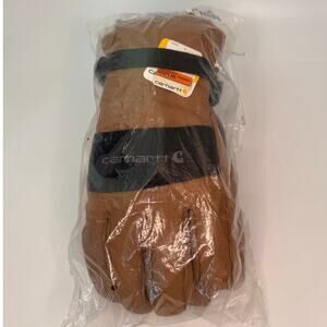 NWT Carhartt waterproof insulated gloves in brown, men's Large